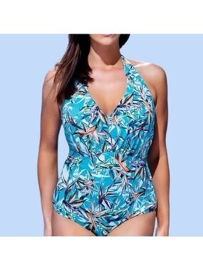 Montego Halter One-Piece Swimsuit Size 18
By Swimsuits For All | New With Tags